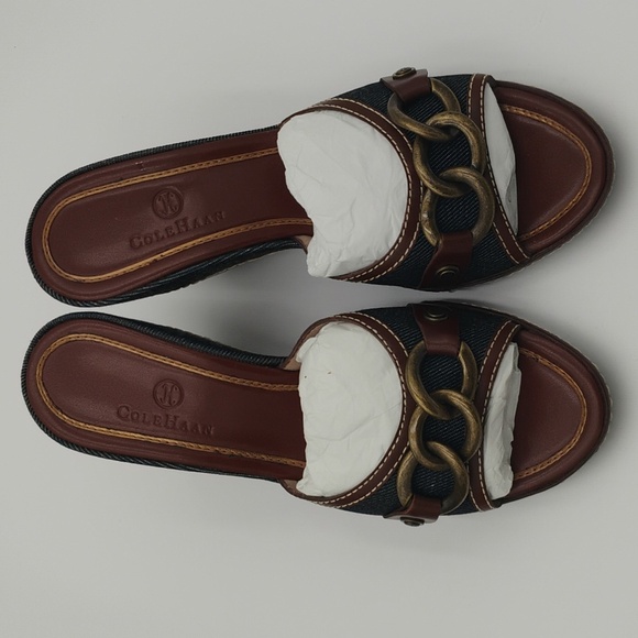 Cole Haan denim wedge shoes - Picture 2 of 6